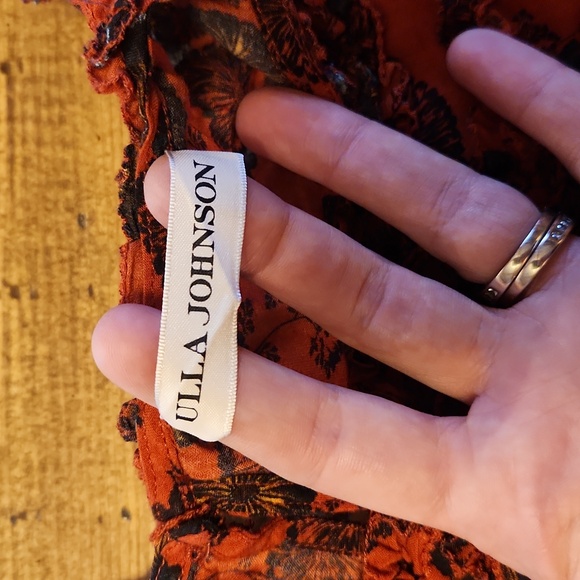 Ulla Johnson Erin Top Red Poppy Floral Size 0 - Picture 4 of 11